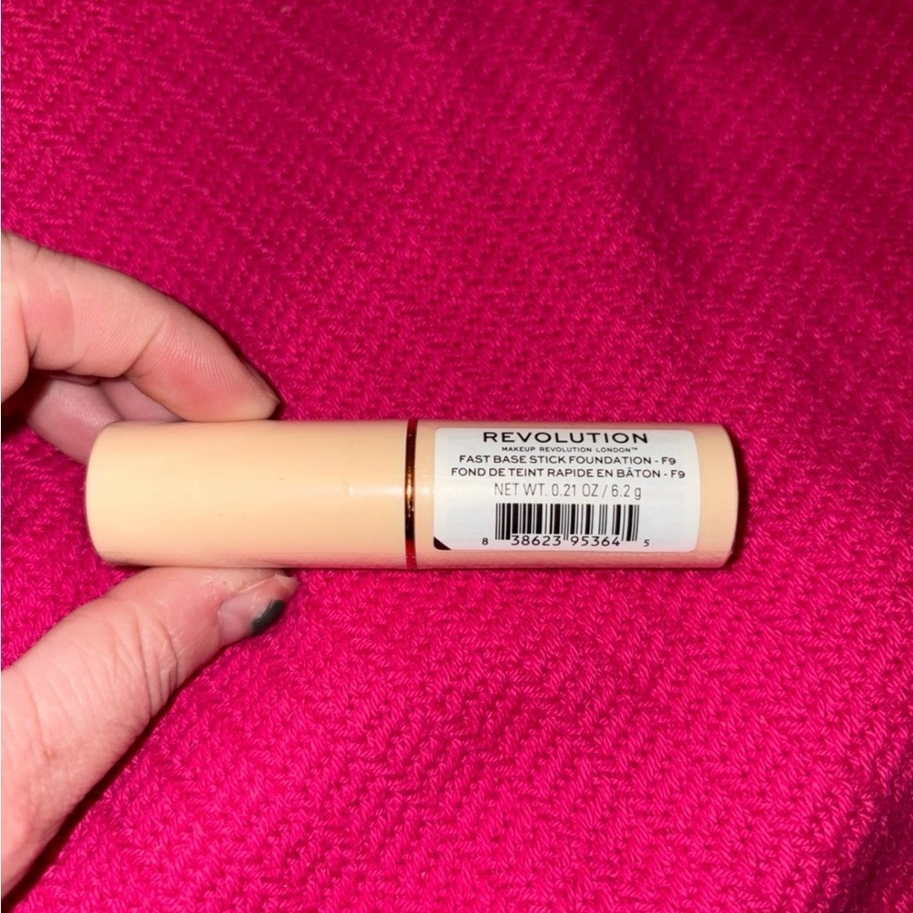 Revolution Fast Base Stick Foundation F9 Cream Full Coverage NWT